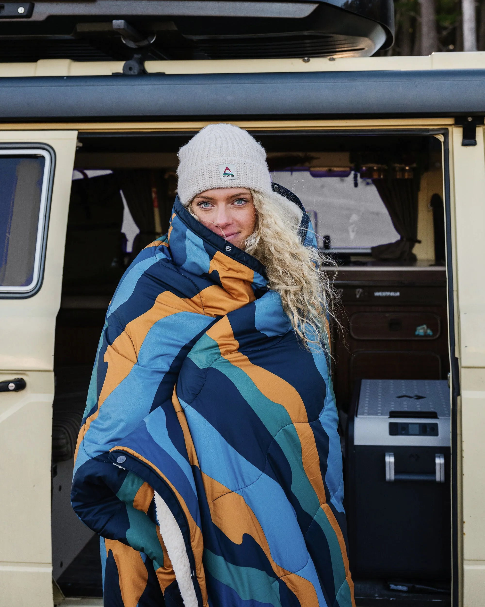 Nomadic Recycled Sherpa Blanket - Scenic Navy