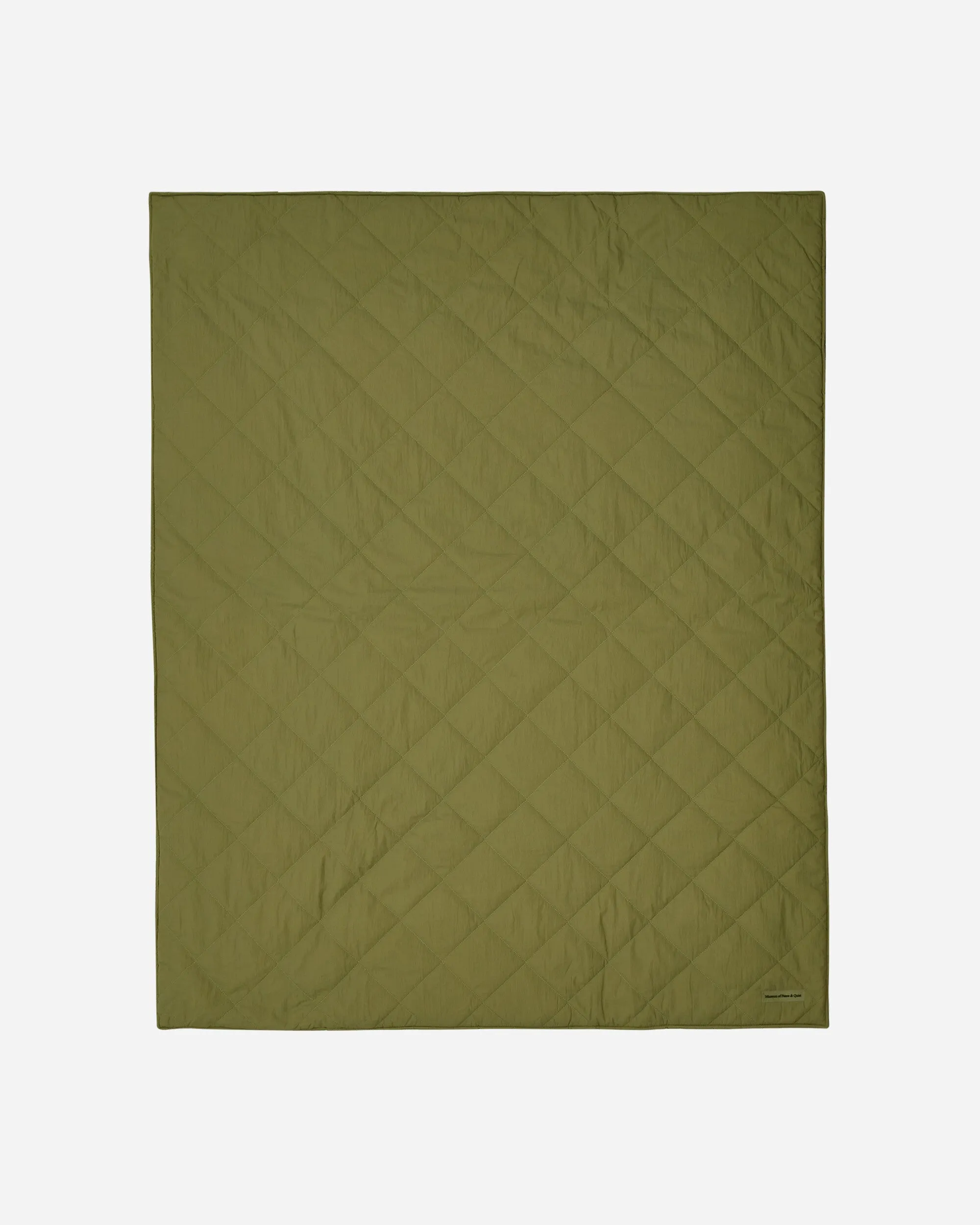 Nylon Reversible Throw Blanket Olive