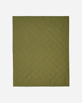 Nylon Reversible Throw Blanket Olive