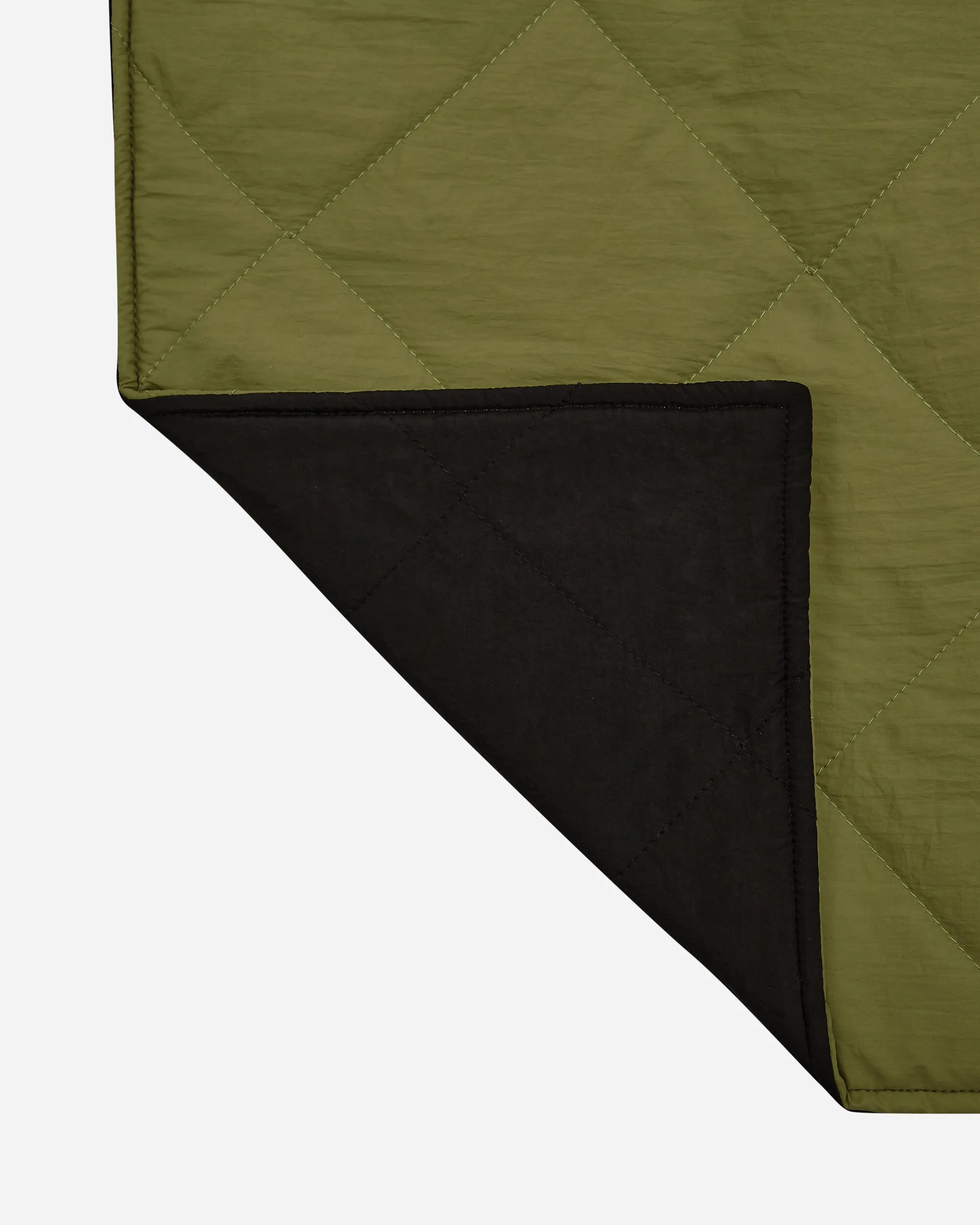 Nylon Reversible Throw Blanket Olive