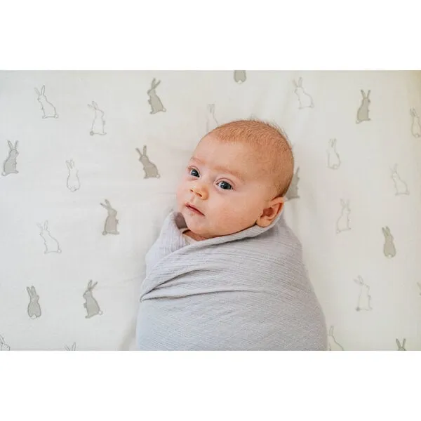 Pehr Bunny Hop Organic Crib Sheet