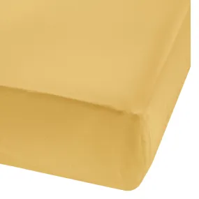 Perlimpinpin Bamboo Fitted Sheet for Baby - Curry  - Clement