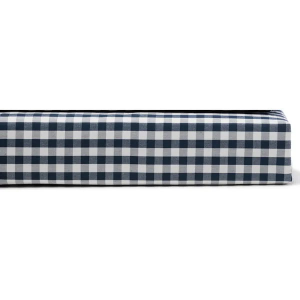 Petite Plume Bed Sheet Set, Navy Gingham