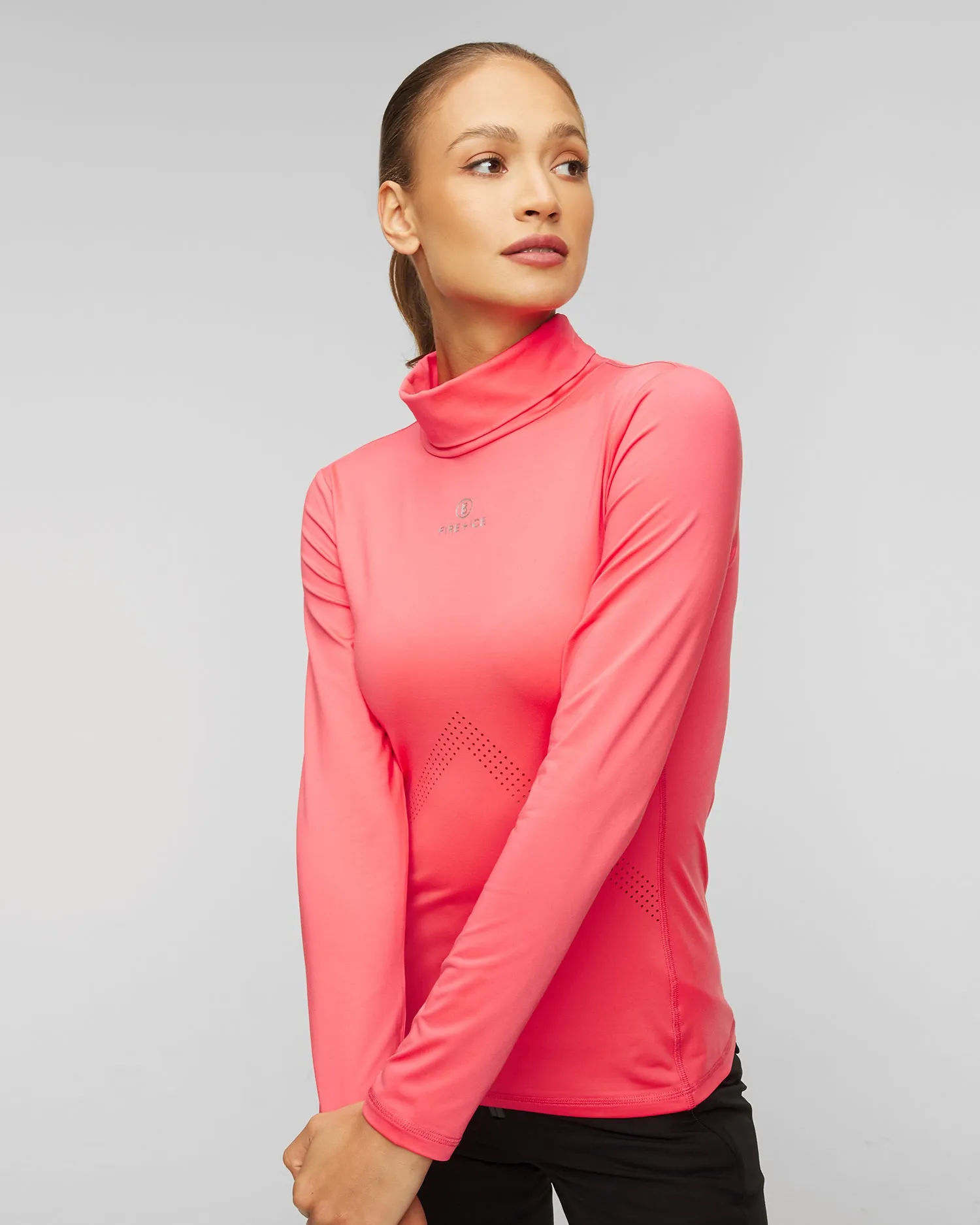 Pink ladies' turtleneck BOGNER FIRE+ICE Regan 54574946-672