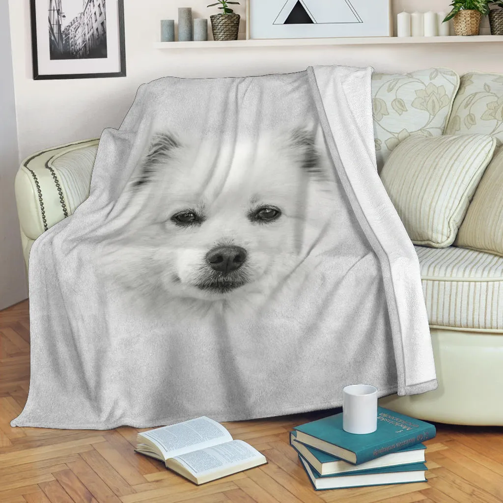 Premium Blanket American Eskimo Face Hair