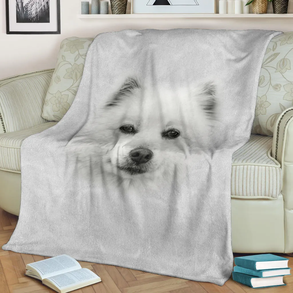 Premium Blanket American Eskimo Face Hair