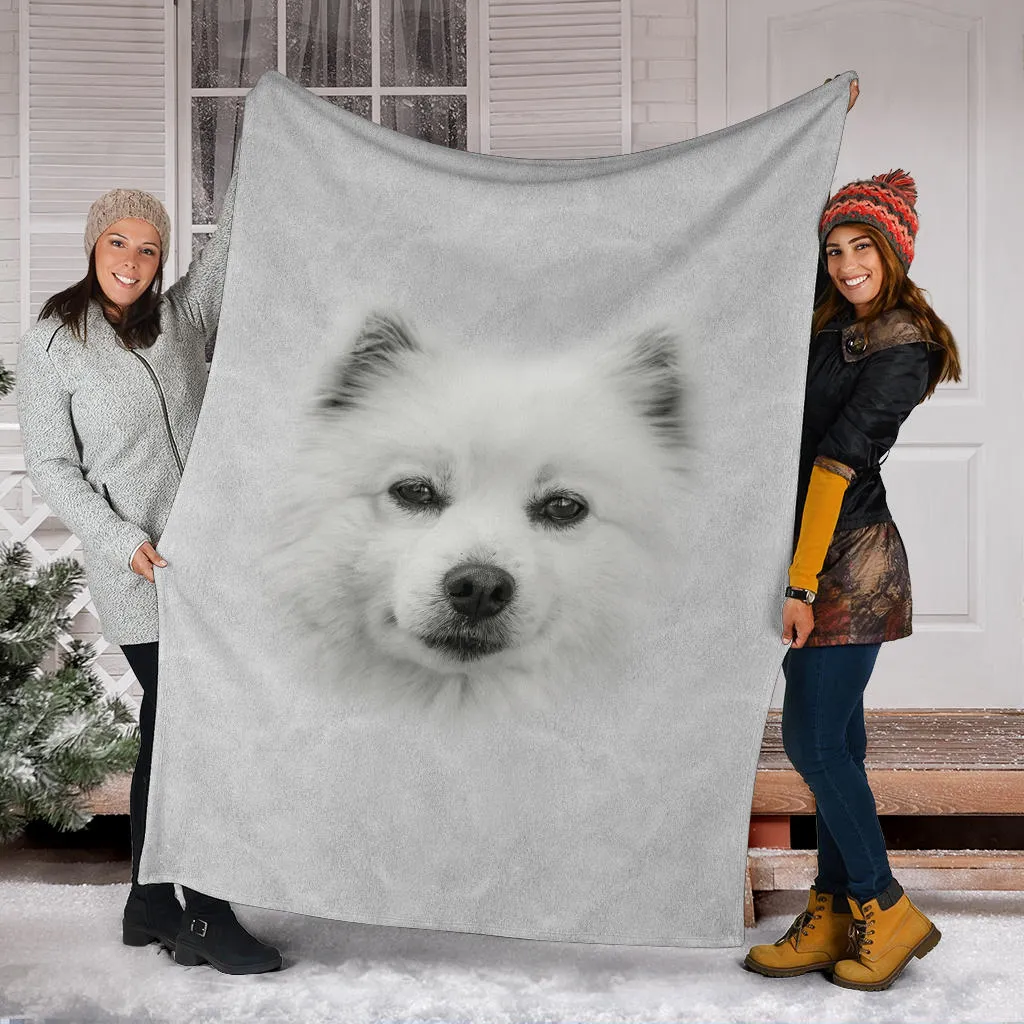 Premium Blanket American Eskimo Face Hair