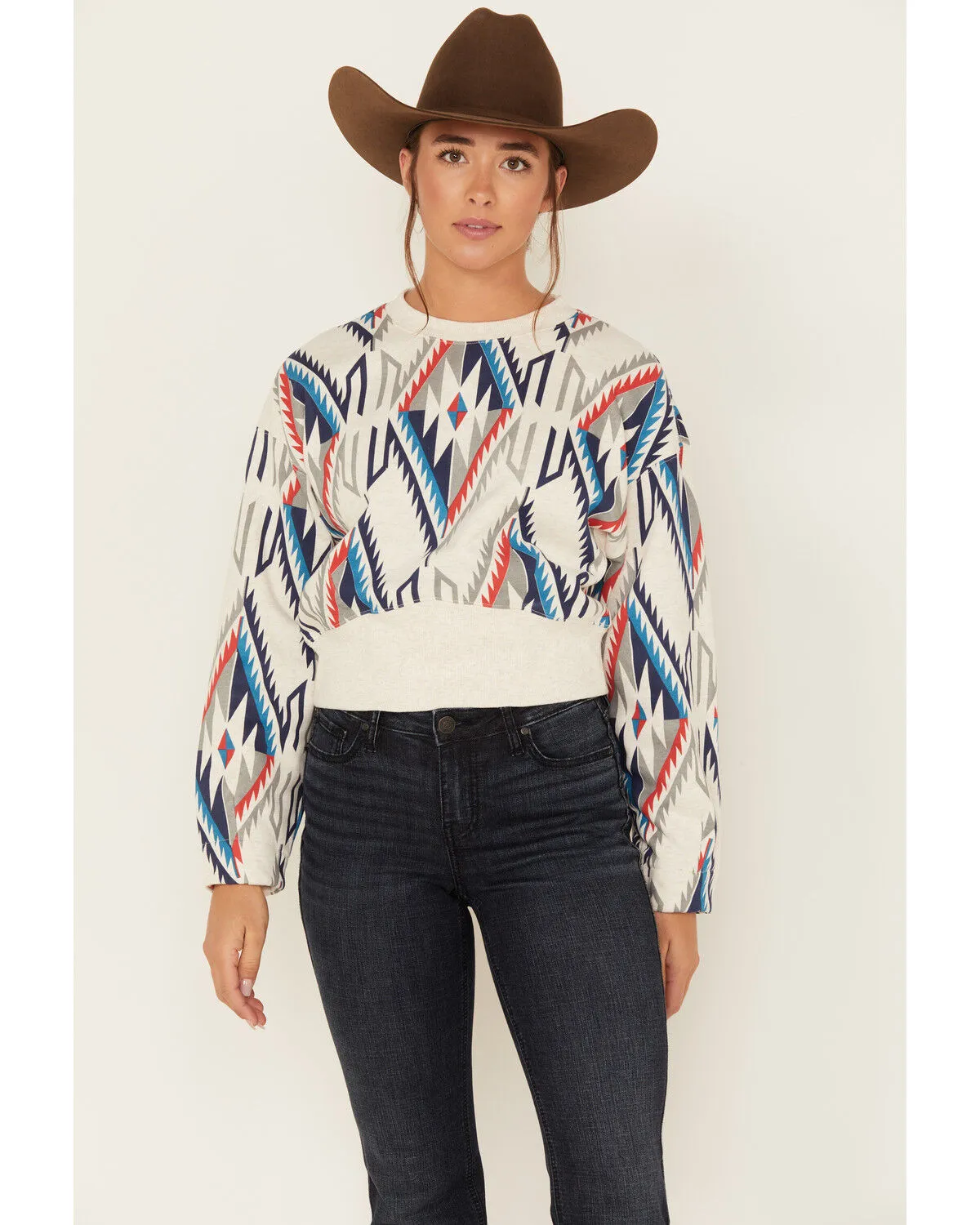 Product Name:  Ariat Women's Chimayo Southwestern Cropped Pullover