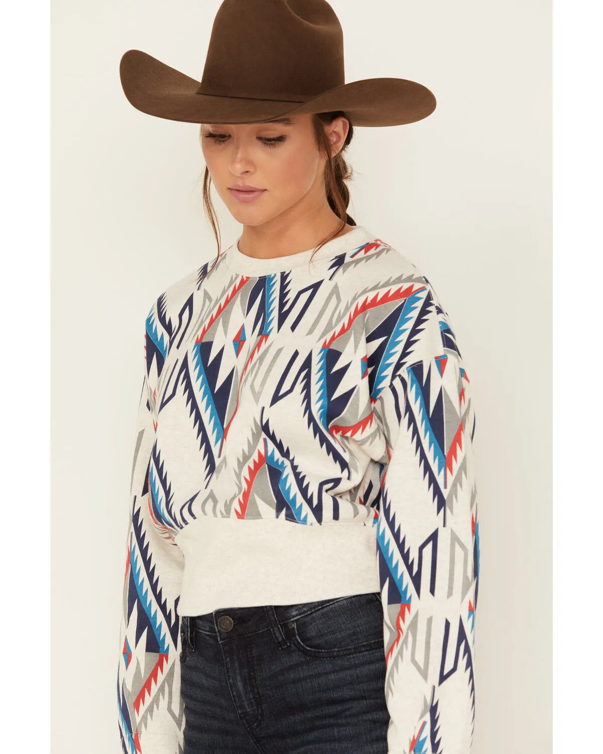 Product Name:  Ariat Women's Chimayo Southwestern Cropped Pullover