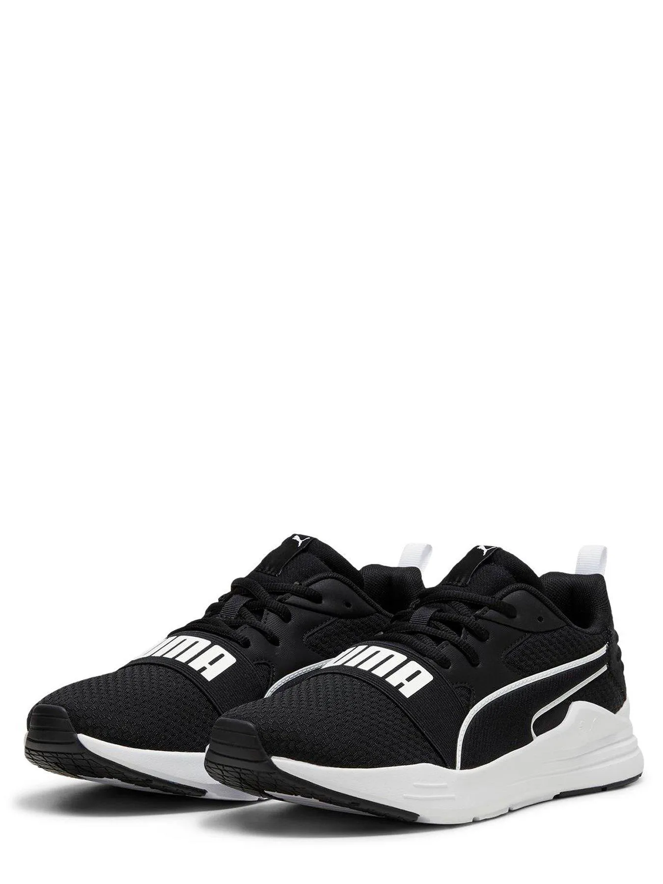 Puma Mens Wired Run Pure Trainers - Black/white