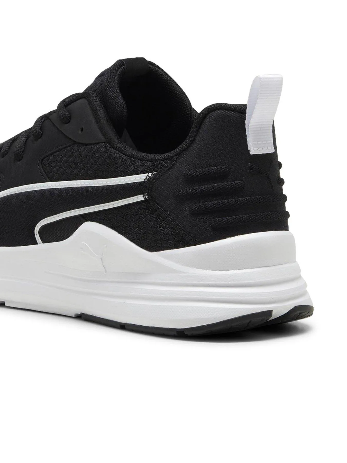 Puma Mens Wired Run Pure Trainers - Black/white