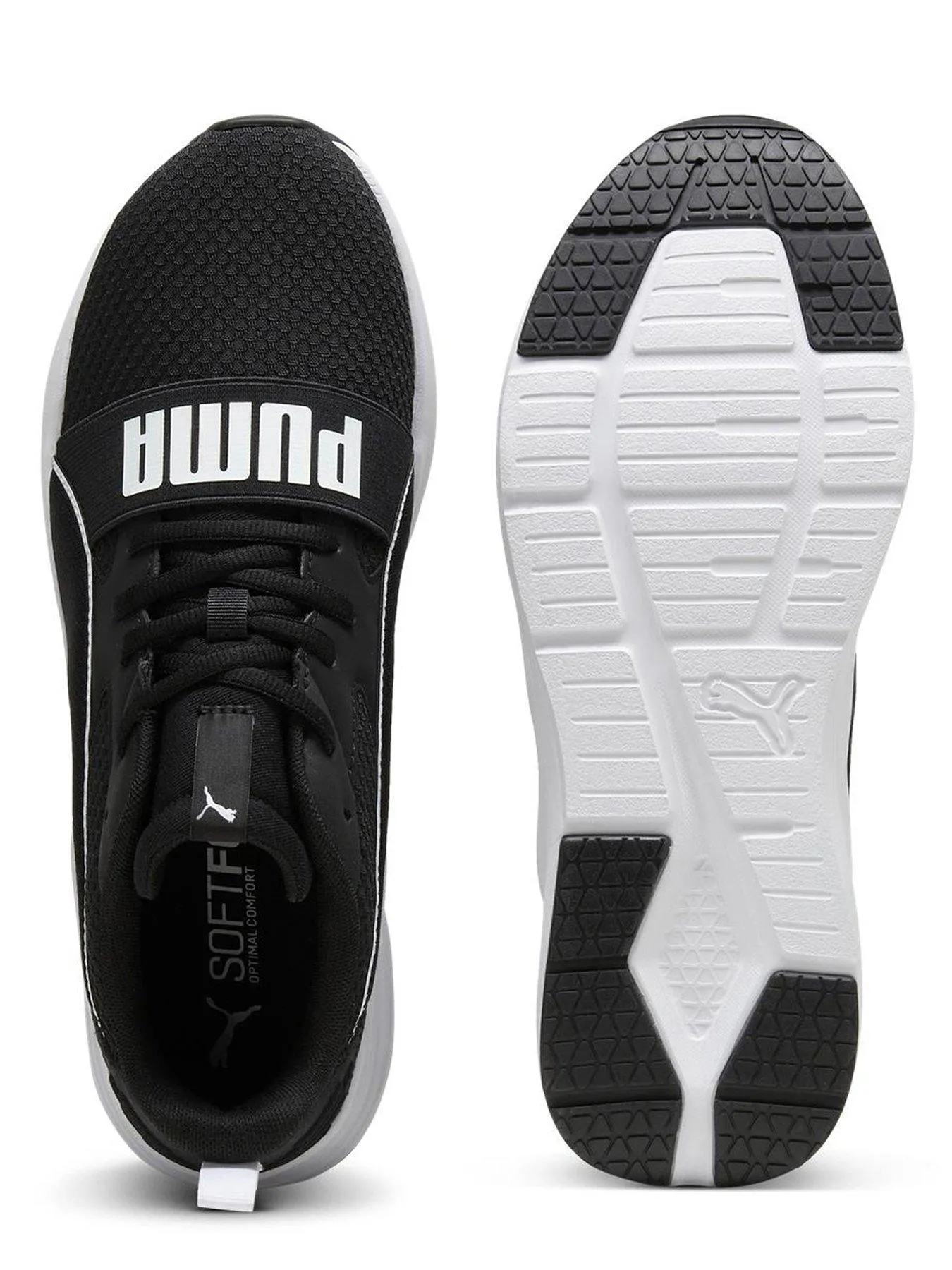 Puma Mens Wired Run Pure Trainers - Black/white