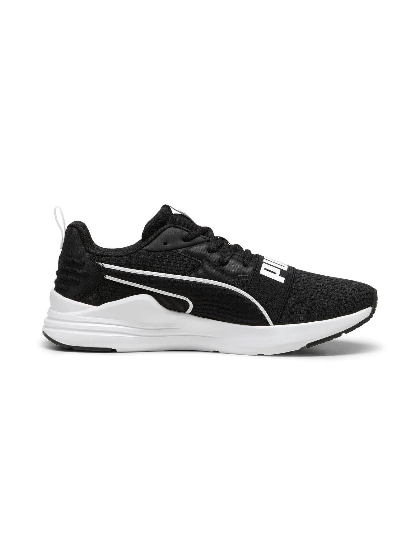 Puma Mens Wired Run Pure Trainers - Black/white