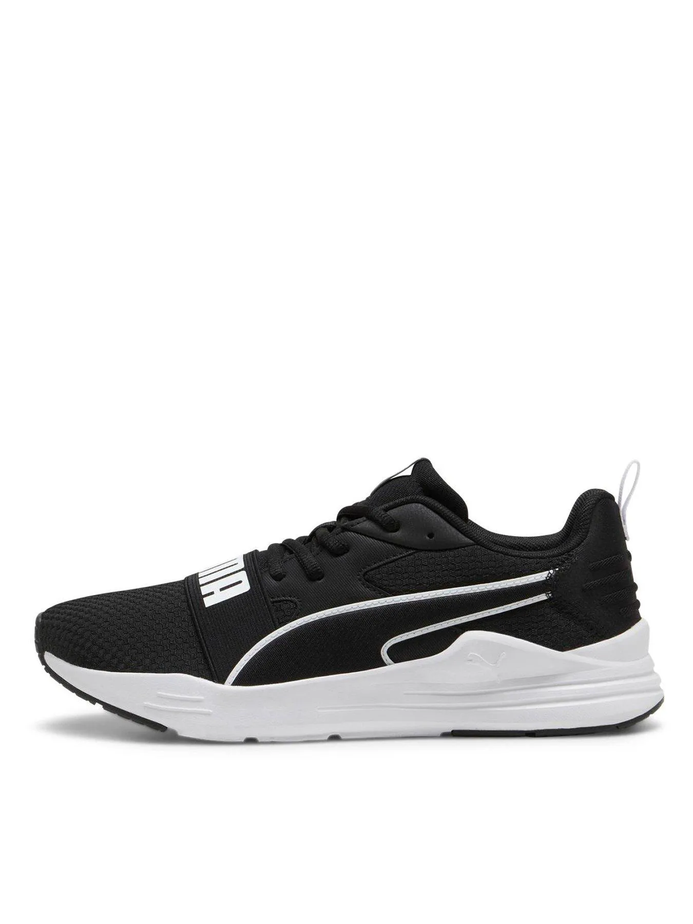 Puma Mens Wired Run Pure Trainers - Black/white