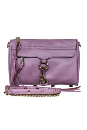 Rebecca Minkoff -  Lavender Leather Crossbody w/ Lobster Claw Clasp