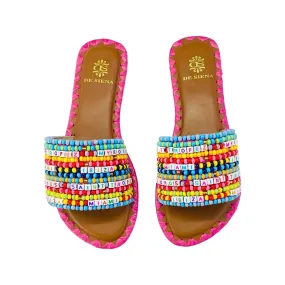 RESORT BEAD FLATS MULTICOLOR