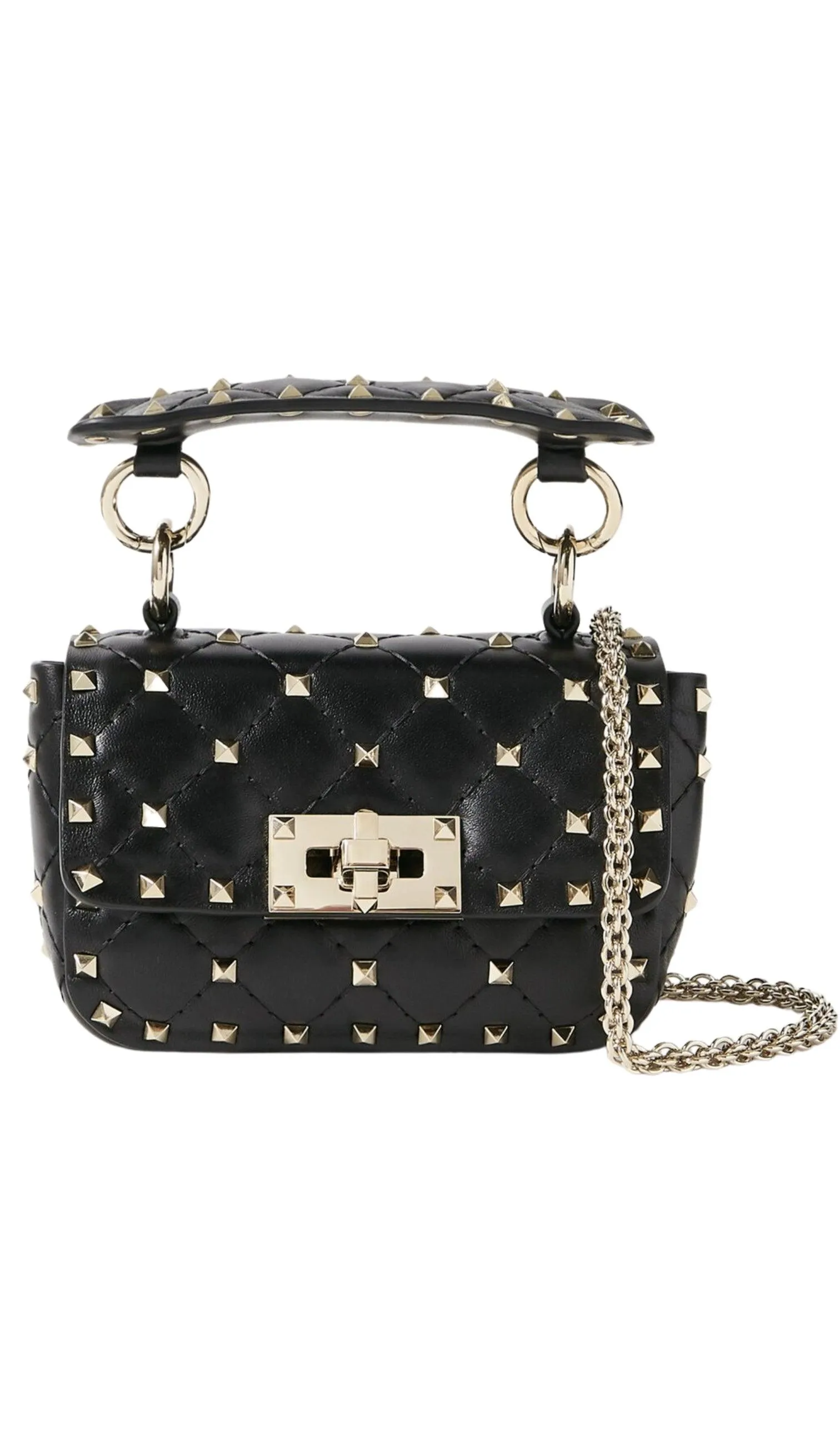 Rockstud Spike Mini Leather Shoulder Bag