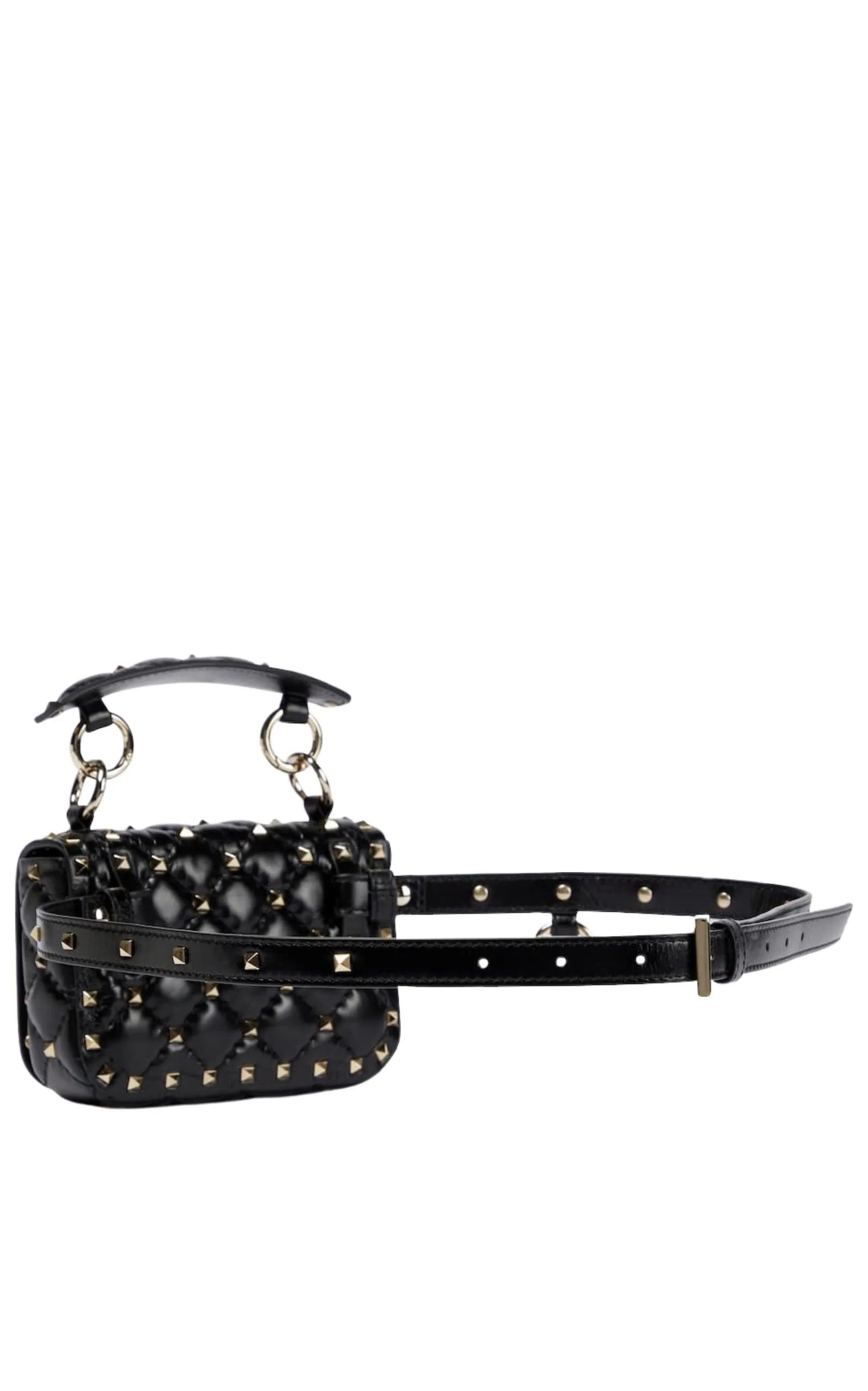 Rockstud Spike Mini Leather Shoulder Bag