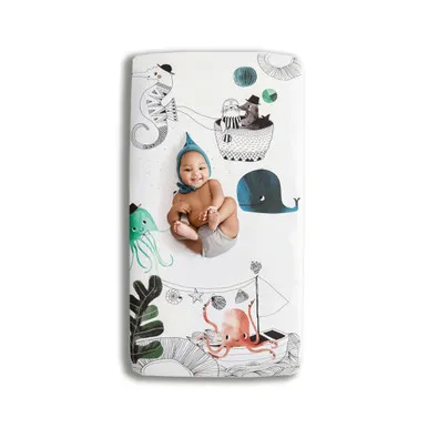 Rookie Humans Fitted Crib Sheet Underwater Love