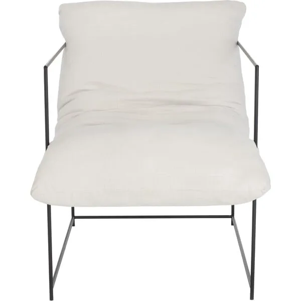 Safavieh Portland Pillow Top Accent Chair, Ivory