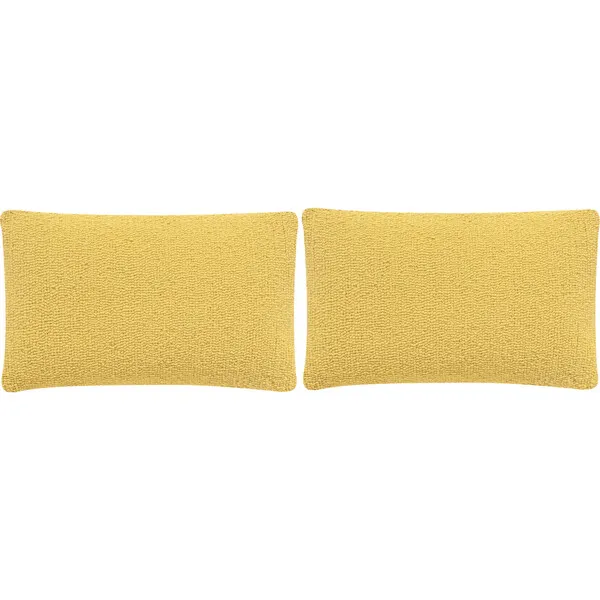 Safavieh Set of 2 Soleil Solid Indoor/Outdoor Pillow, Yellow