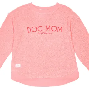 SALE Simply Southern Dog Mom Terry Pullover Soft Crew Long Sleeve T-Shirt