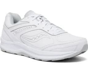 Saucony Mens Echelon Leather Walking Shoe- White