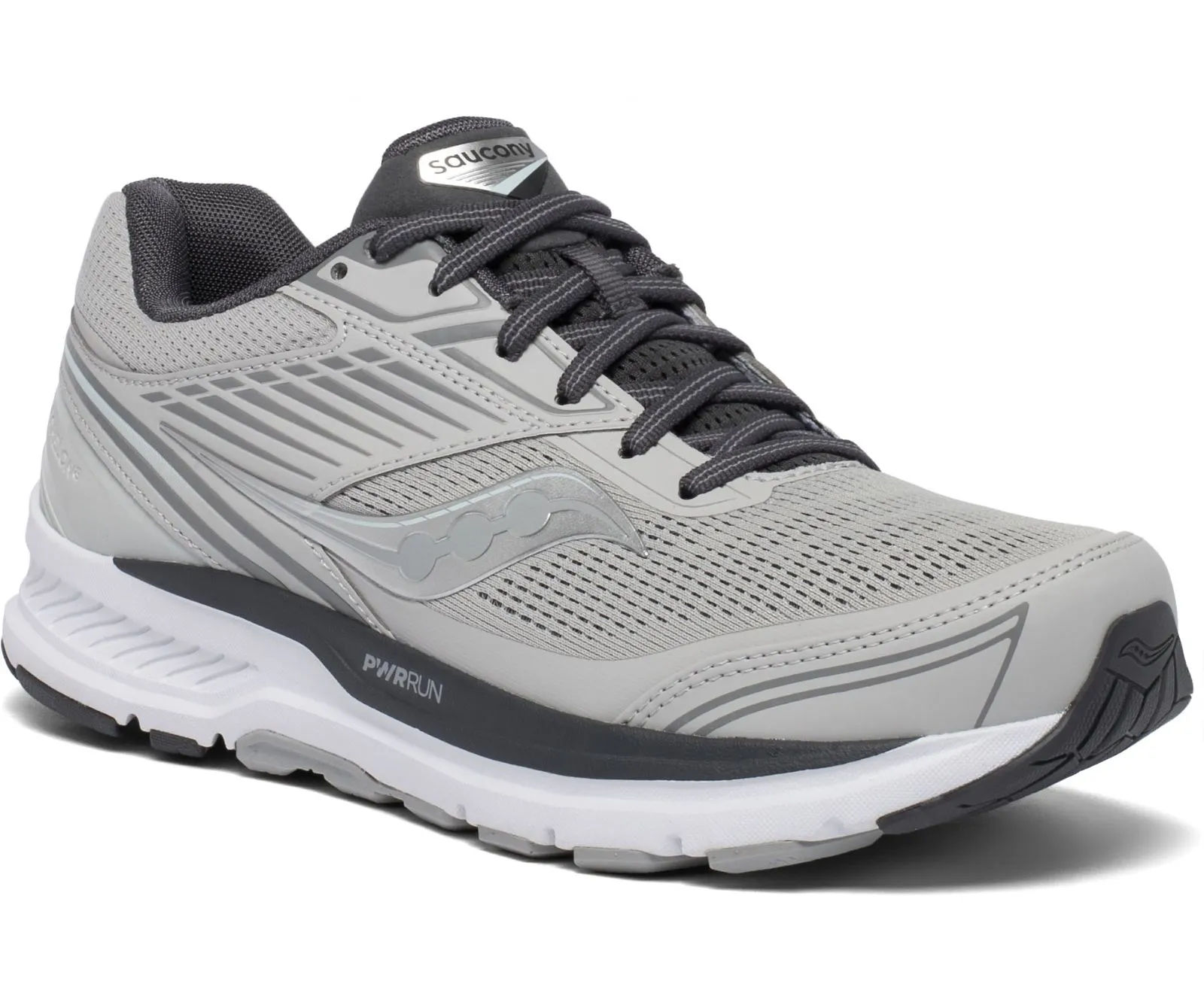 Saucony Womens Echelon 8 Running Shoe- Alloy Mesh