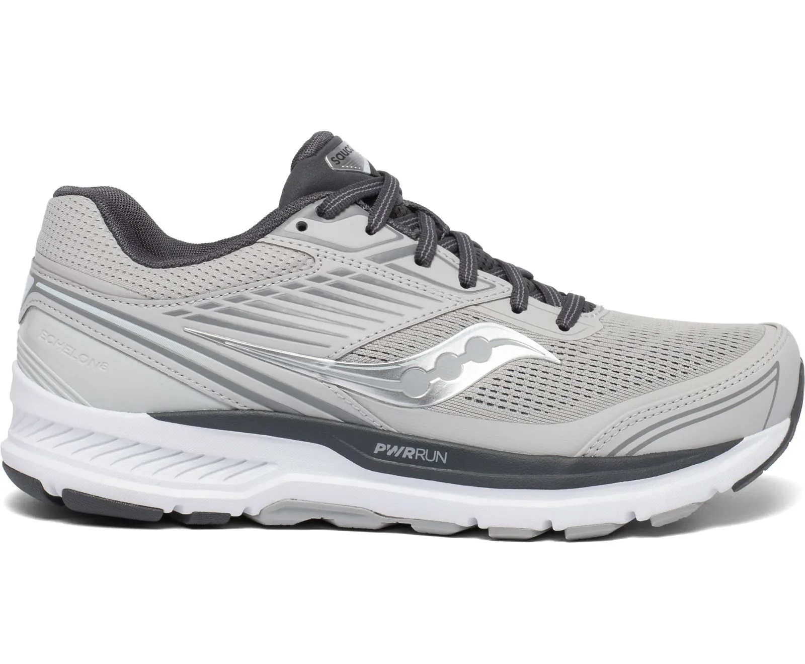 Saucony Womens Echelon 8 Running Shoe- Alloy Mesh