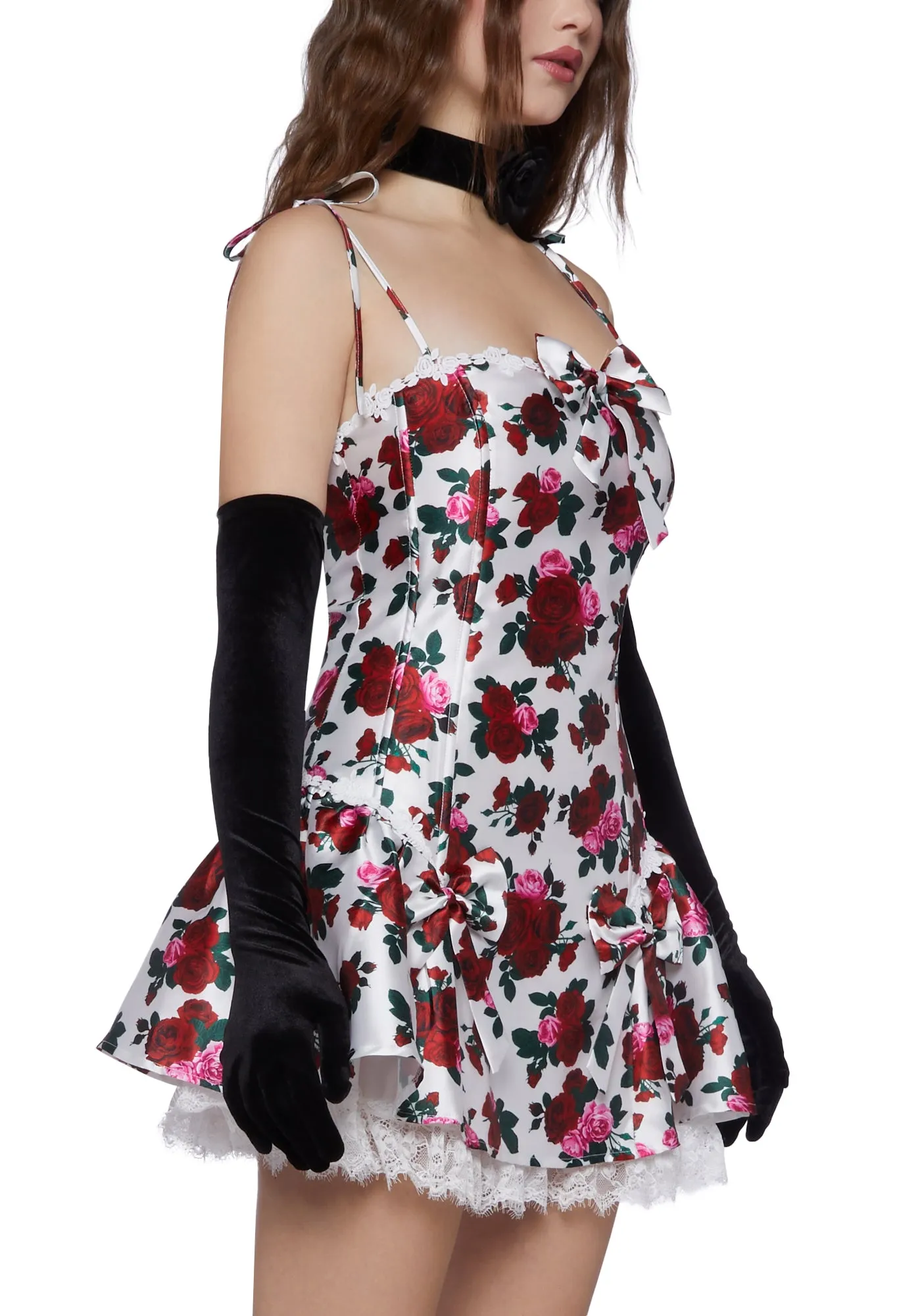 Scandal Sheet Taffeta Dress - Floral-