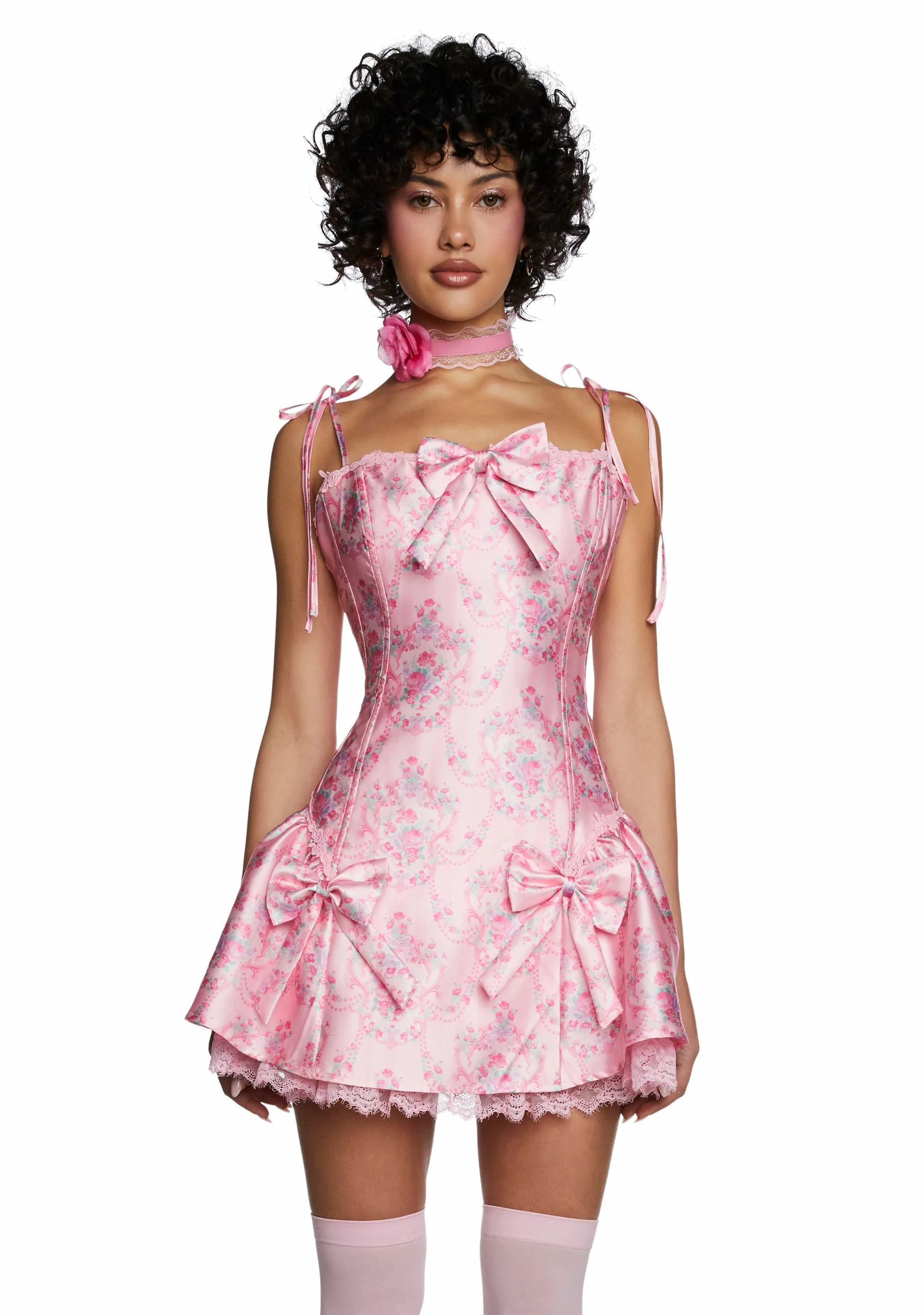 Scandal Sheet Taffeta Dress - Pink-