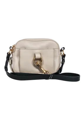 See by Chloe - Beige Leather Crossbody w/ Black Strap