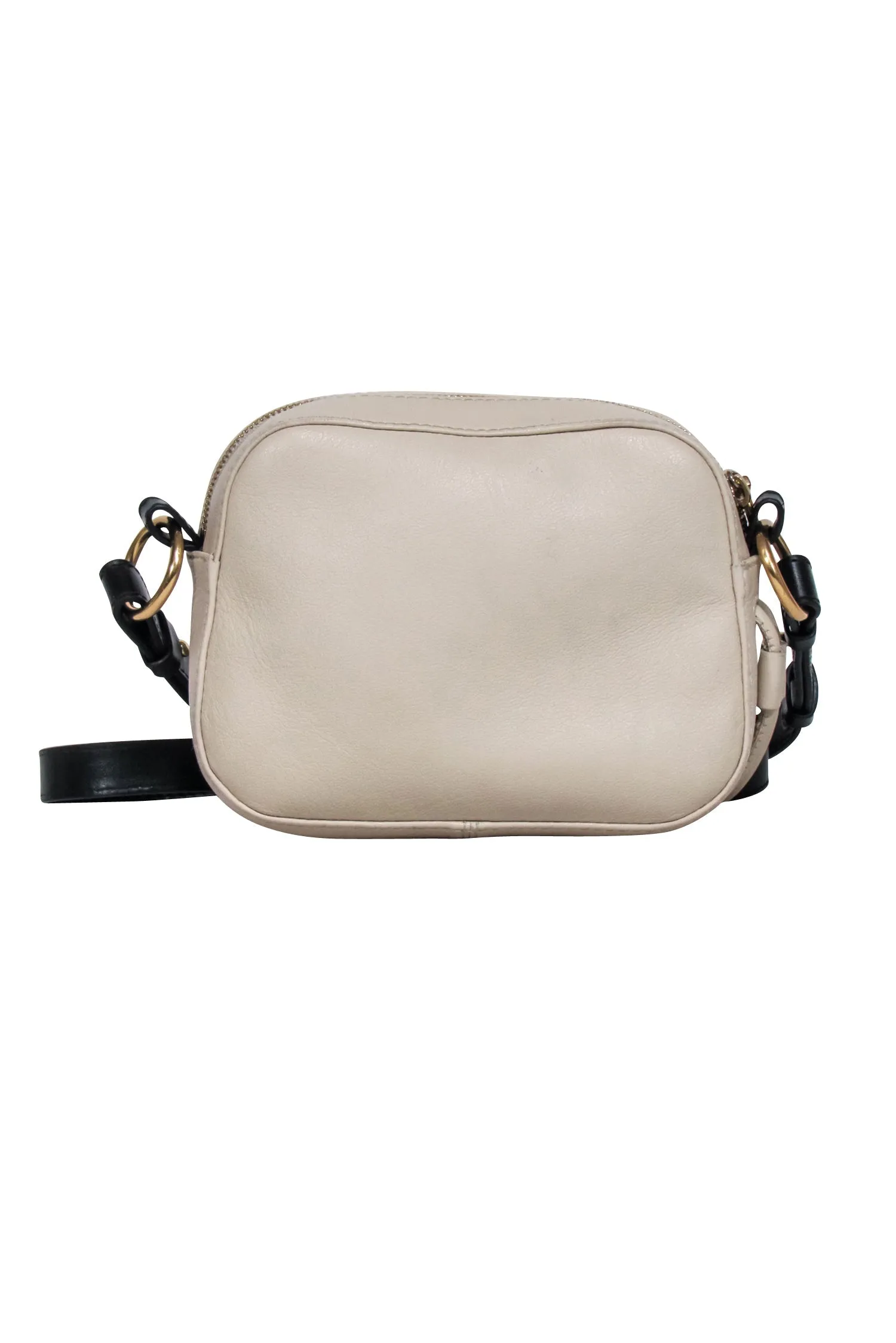 See by Chloe - Beige Leather Crossbody w/ Black Strap