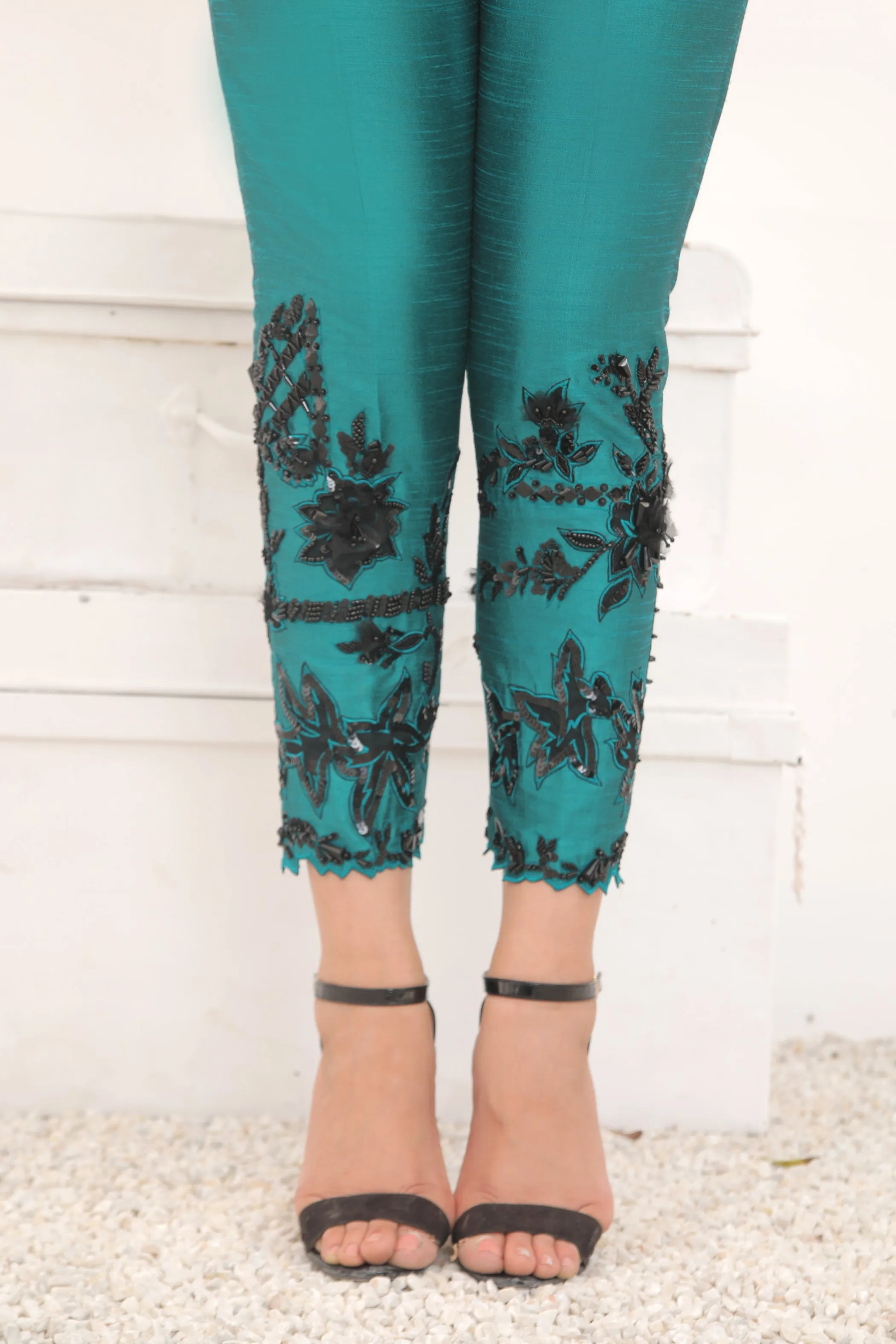 Sheer Emerald Trousers