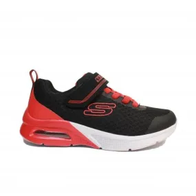 Skechers Microspec Max - Gorvix | Black/Red | Childrens Trainers