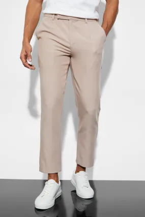 Slim Crop Suit Trousers