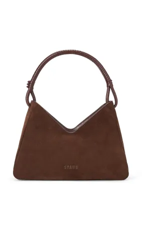 STAUD Valerie Suede Shoulder Bag