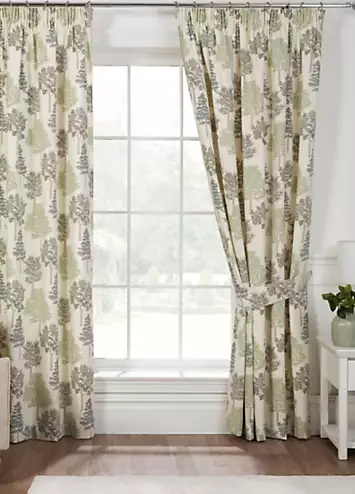 Sundour Coppice Pair of Pencil Pleat Lined Curtains | Kaleidoscope