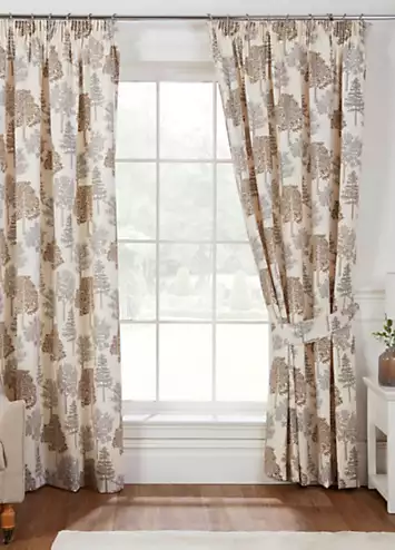 Sundour Coppice Pair of Pencil Pleat Lined Curtains | Kaleidoscope