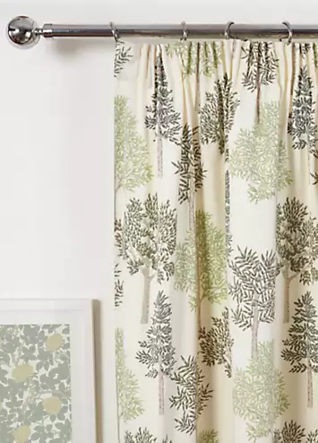 Sundour Coppice Pair of Pencil Pleat Lined Curtains | Kaleidoscope