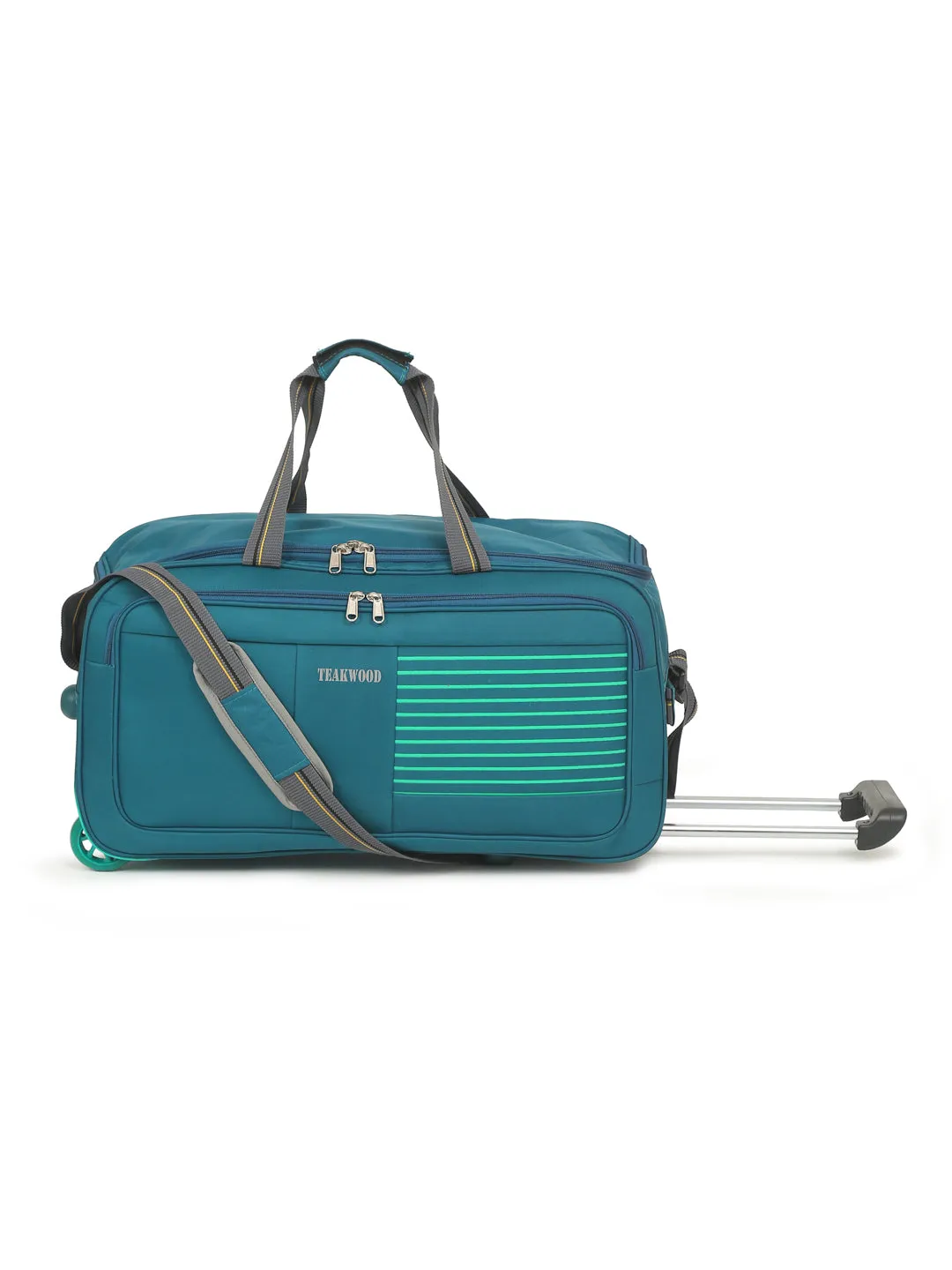 Teakwood Rolling Large Duffel Travel Bag (Teal)