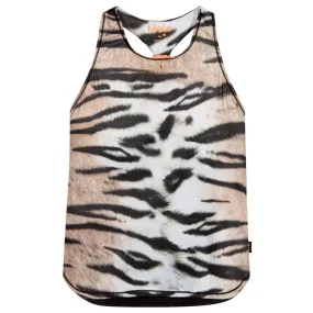 Teen Brown Tiger Vest Top