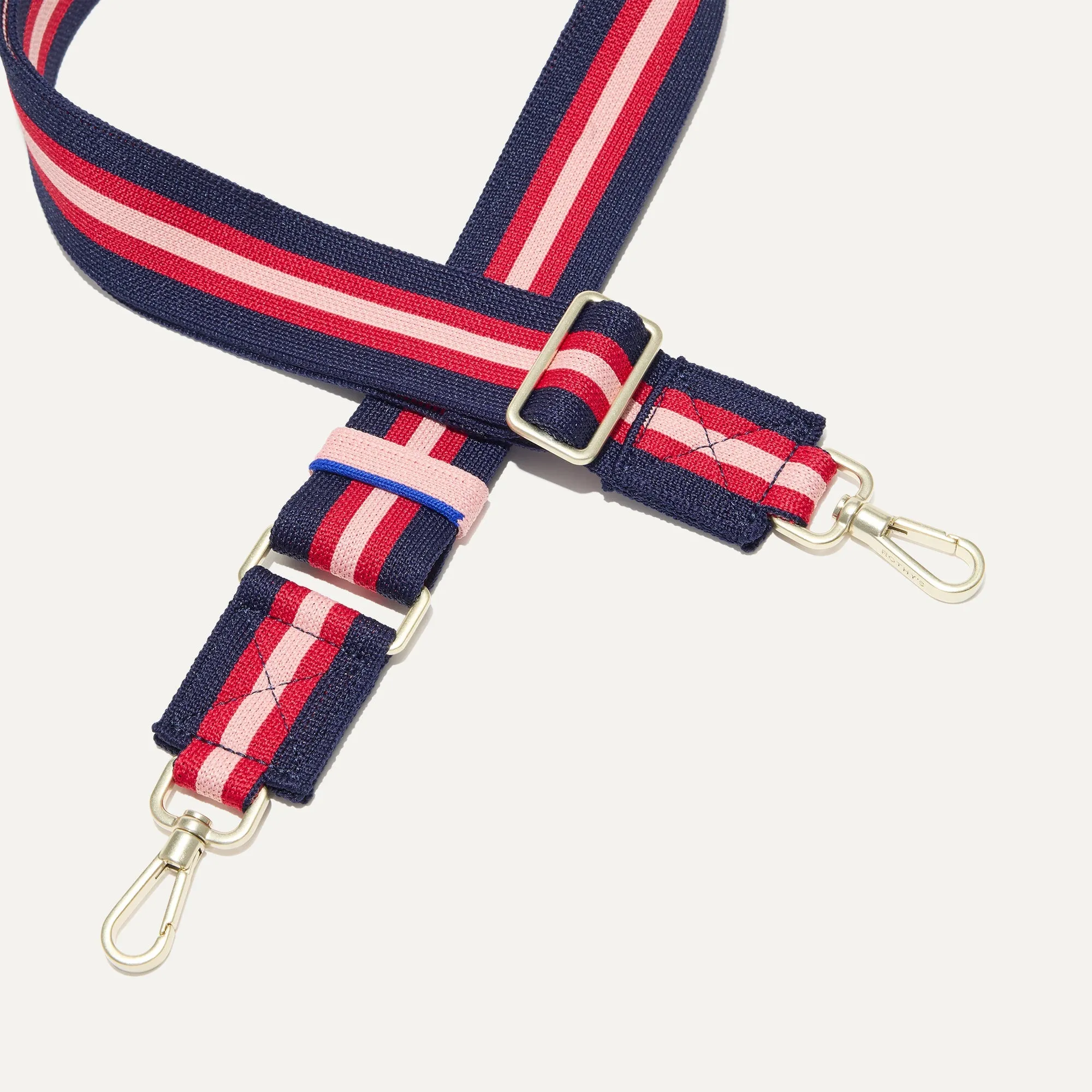 The Crossbody Strap in Confetti Stripe