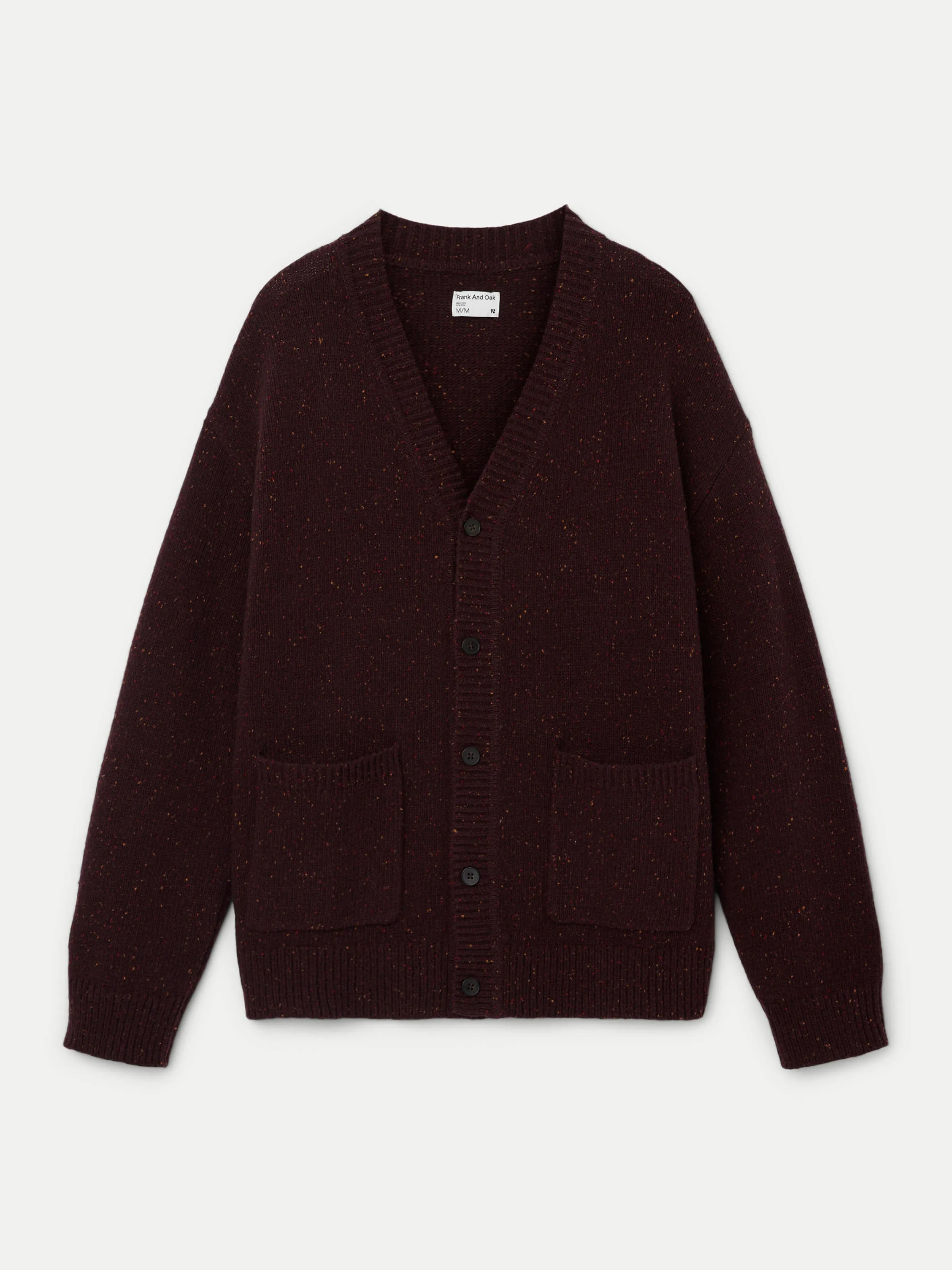 The Donegal Cardigan in Red Wine