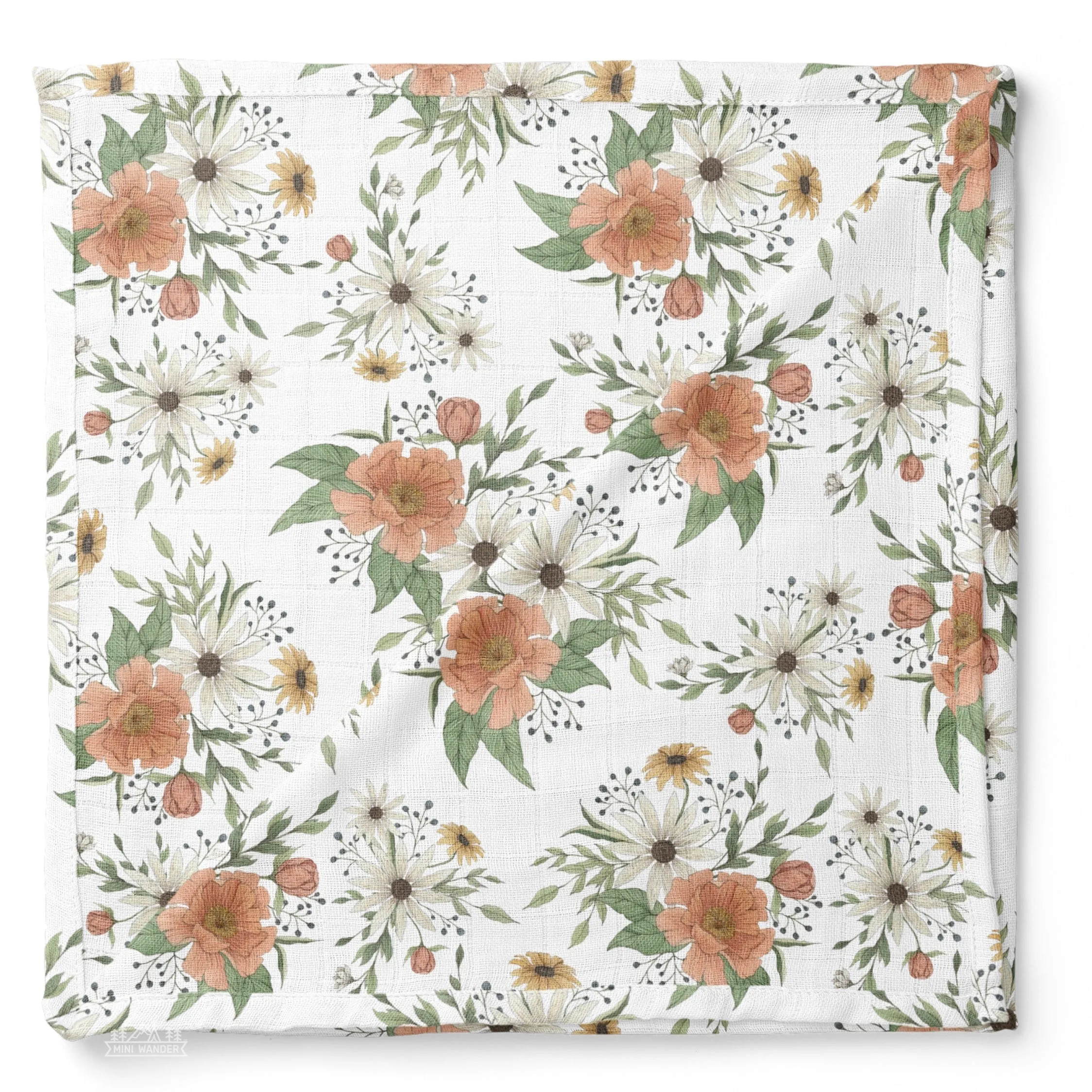 The Mini Wander Swaddle Blanket - Spring Blossom (Various)