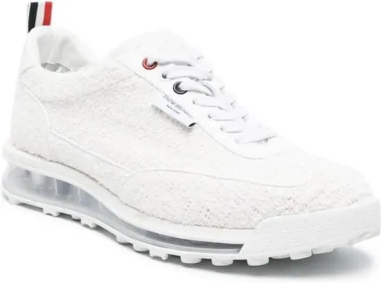 Thom Browne Tech Runner tweed sneakers White