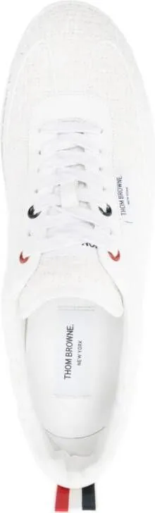 Thom Browne Tech Runner tweed sneakers White