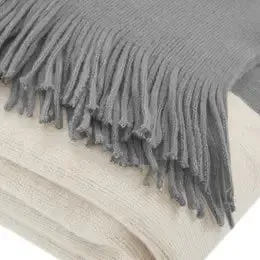 TL HO Fringed Throw Blanket