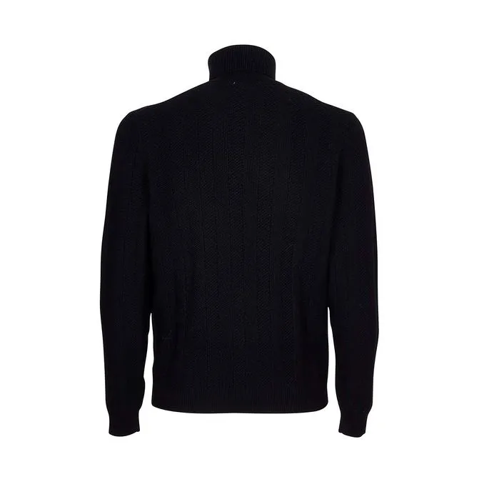 TURTLE KNIT TURTLENECK Man Black