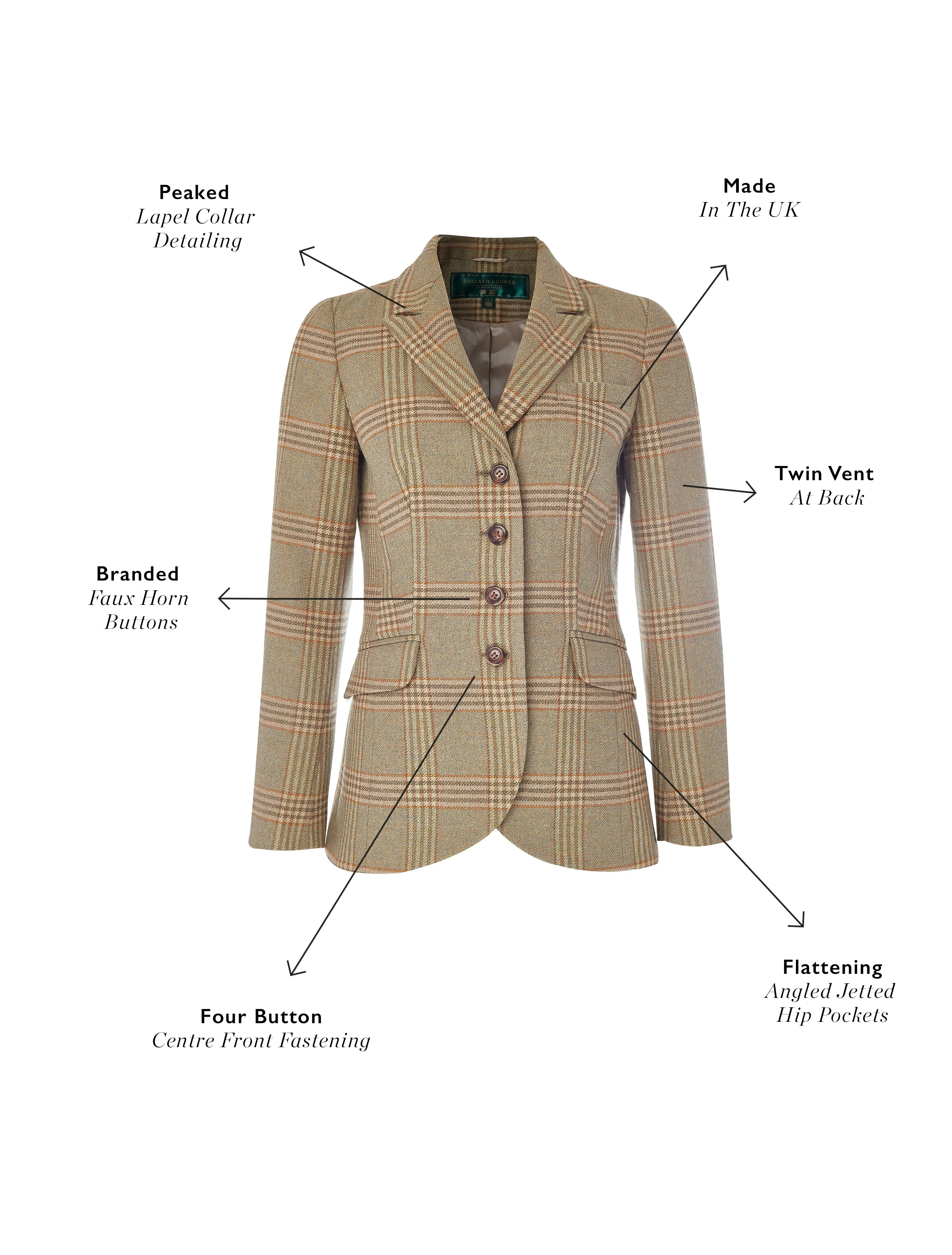 Tweed Riding Jacket (Leveret)